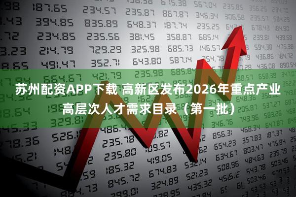 苏州配资APP下载 高新区发布2026年重点产业高层次人才需求目录（第一批）